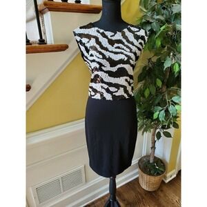 ERIN by Erin Fetherston Dress Black White Size 2